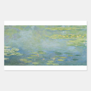Claude Monet - Waterlilies Rectangular Sticker