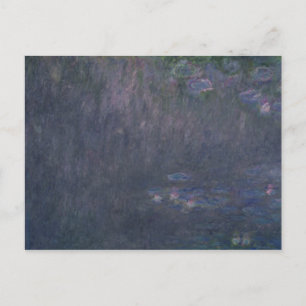 Claude Monet   Waterlilies: Reflections of Trees Postcard