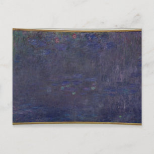 Claude Monet   Waterlilies: Reflections of Trees Postcard