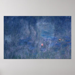 Claude Monet Waterlilies: Reflections of Trees Poster