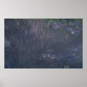Claude Monet Waterlilies: Reflections of Trees Poster