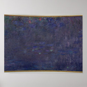 Claude Monet   Waterlilies: Reflections of Trees Poster