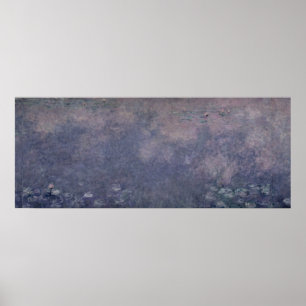 Claude Monet Waterlilies: Two Weeping Willows Poster