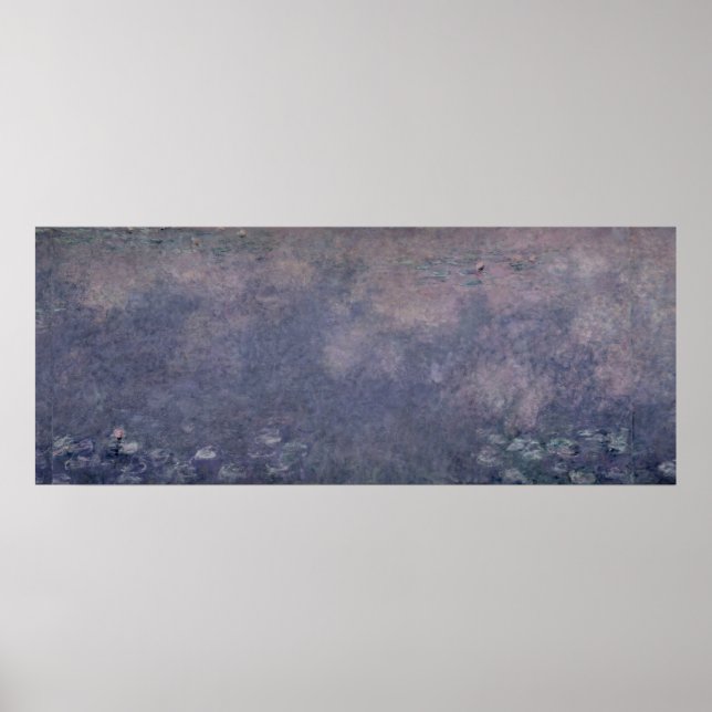 Claude Monet | Waterlilies: Two Weeping Willows Poster (Front)