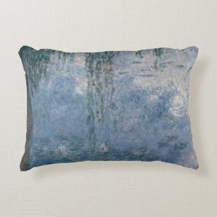 Claude Monet Waterlilies: Weeping Willows, 1914 Decorative Cushion