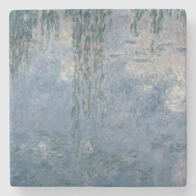 Claude Monet | Waterlilies: Weeping Willows, 1914 Stone Coaster (Front)
