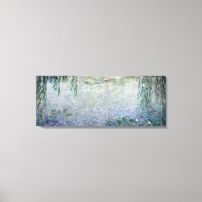 Claude Monet | Waterlilies Weeping Willows centre Canvas Print (Front)