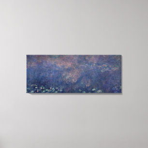 Claude Monet   Waterlilies: Weeping Willows centre Canvas Print