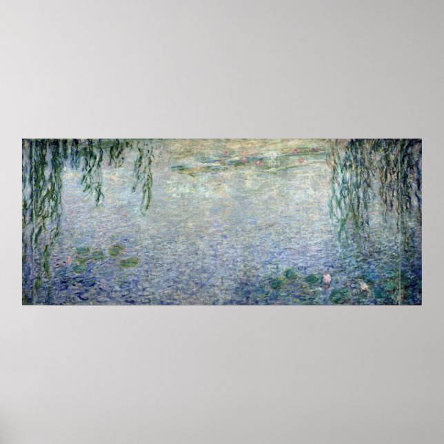 Claude Monet | Waterlilies Weeping Willows centre Poster (Front)