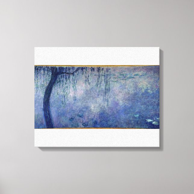 Claude Monet | Waterlilies: Weeping Willows left Canvas Print (Front)