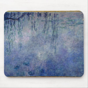 Claude Monet Waterlilies: Weeping Willows left Mouse Mat