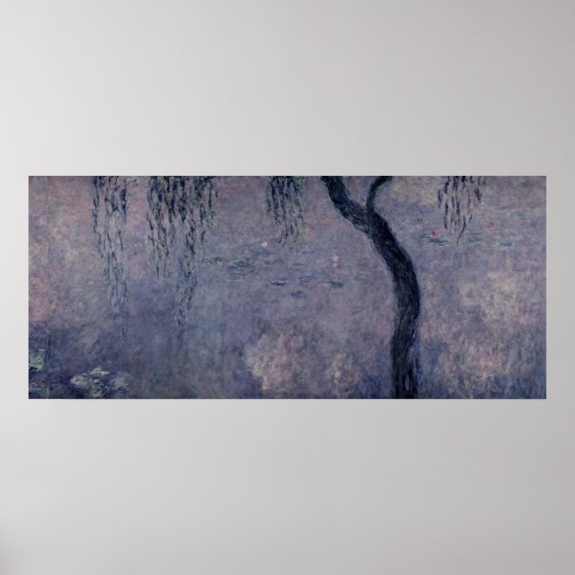 Claude Monet | Waterlilies: Weeping Willows right Poster (Front)