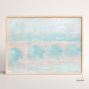 Claude Monet Waterloo Bridge at Sunset Art Print