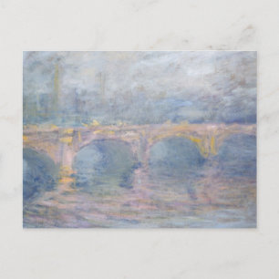 Claude Monet Waterloo Bridge, London, at Sunset Postcard