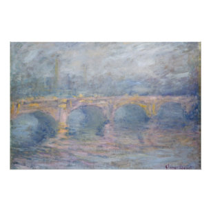 Claude Monet   Waterloo Bridge, London, at Sunset Poster