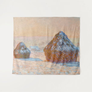 Claude Monet - Wheatstacks, Snow Effect, Morning Tapestry