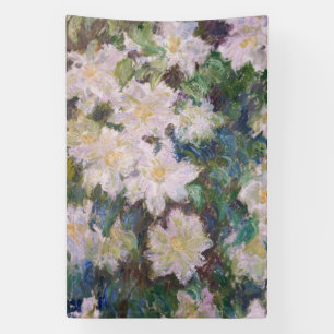 Claude Monet - White Clematis Banner