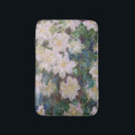 Claude Monet - White Clematis Bath Mat<br><div class="desc">White Clematis / Clematites Blanches - Claude Monet,  1887</div>