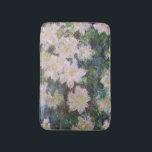 Claude Monet - White Clematis Bath Mat<br><div class="desc">White Clematis / Clematites Blanches - Claude Monet,  1887</div>