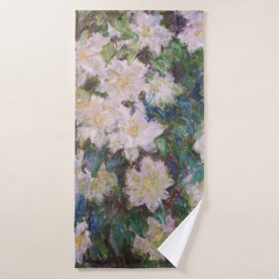 Claude Monet - White Clematis Bath Towel Set