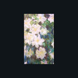 Claude Monet - White Clematis Faux Canvas Print<br><div class="desc">White Clematis / Clematites Blanches - Claude Monet,  1887</div>