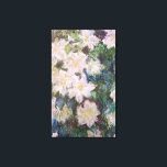 Claude Monet - White Clematis Faux Canvas Print<br><div class="desc">White Clematis / Clematites Blanches - Claude Monet,  1887</div>