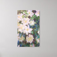 Claude Monet - White Clematis Faux