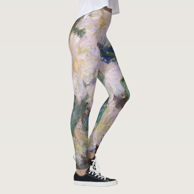 Claude Monet - White Clematis Leggings (Right)