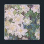 Claude Monet - White Clematis Magnet<br><div class="desc">White Clematis / Clematites Blanches - Claude Monet,  1887</div>