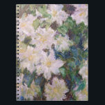 Claude Monet - White Clematis Notebook<br><div class="desc">White Clematis / Clematites Blanches - Claude Monet,  1887</div>