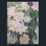Claude Monet - White Clematis Notebook<br><div class="desc">White Clematis / Clematites Blanches - Claude Monet,  1887</div>