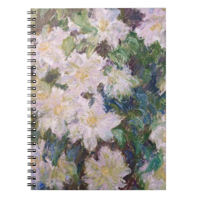 Claude Monet - White Clematis Notebook (Front)