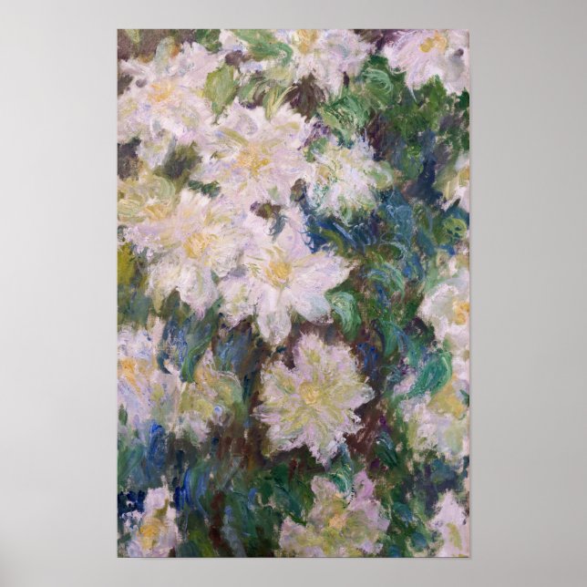 Claude Monet - White Clematis Poster (Front)