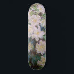 Claude Monet - White Clematis Skateboard<br><div class="desc">White Clematis / Clematites Blanches - Claude Monet,  1887</div>
