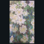 Claude Monet - White Clematis Tablecloth<br><div class="desc">White Clematis / Clematites Blanches - Claude Monet,  1887</div>