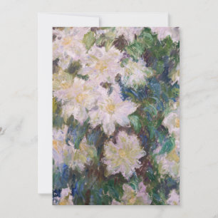 Claude Monet - White Clematis Thank You Card