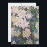 Claude Monet - White Clematis Thank You Card<br><div class="desc">White Clematis / Clematites Blanches - Claude Monet,  1887</div>