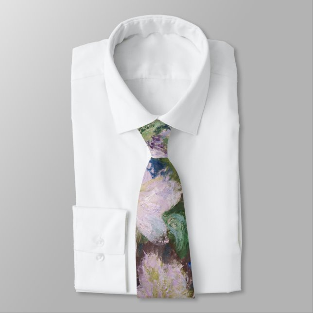 Claude Monet - White Clematis Tie (Tied)