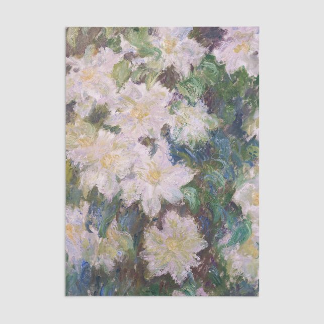 Claude Monet - White Clematis Tissue Paper (Creator Uploaded)