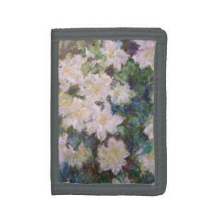 Claude Monet - White Clematis Trifold Wallet