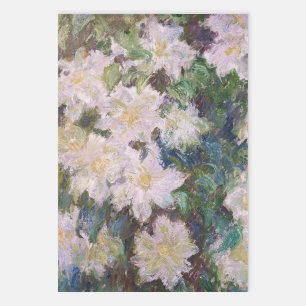 Claude Monet - White Clematis Wrapping Paper Sheet