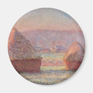 Claude Monet - White Frost Sunrise Magnet