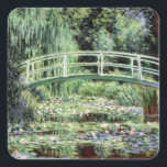 Claude Monet | White Waterlilies, 1899 Square Sticker<br><div class="desc">White Waterlilies,  1899 | by Claude Monet | Art Location: Pushkin Museum,  Moscow,  Russia | French Artist | Image Collection Number: XIR155587</div>