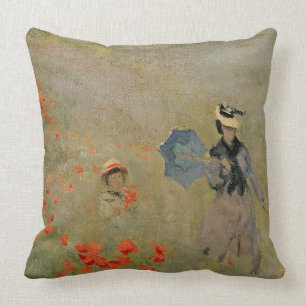 Claude Monet   Wild Poppies, near Argenteuil Cushion