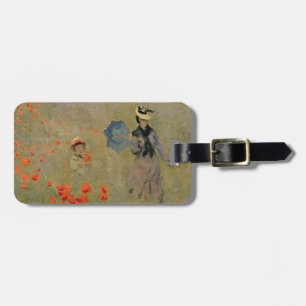 Claude Monet Wild Poppies, near Argenteuil Luggage Tag