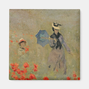 Claude Monet   Wild Poppies, near Argenteuil Magnet