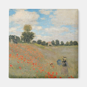 Claude Monet   Wild Poppies, near Argenteuil Magnet