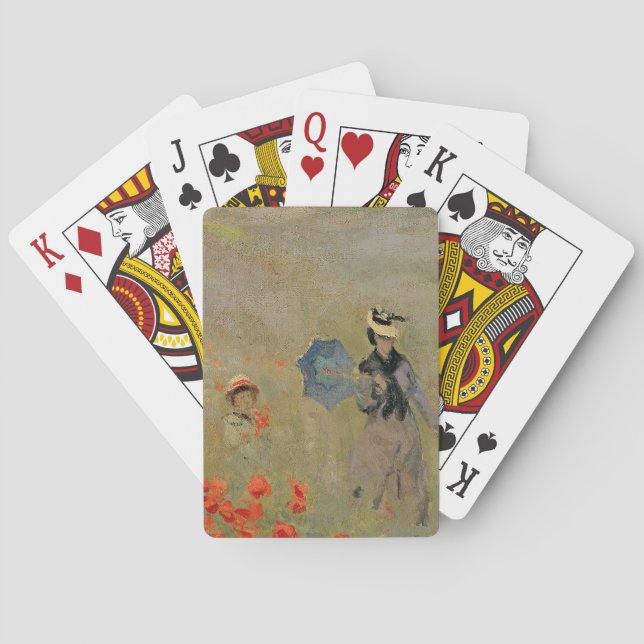 Claude Monet | Wild Poppies, near Argenteuil Playing Cards (Back)
