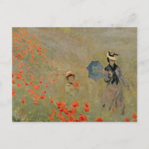Claude Monet   Wild Poppies, near Argenteuil Postcard