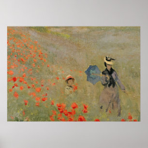 Claude Monet Wild Poppies, near Argenteuil Poster
